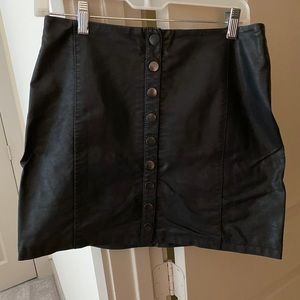 pleather skirt